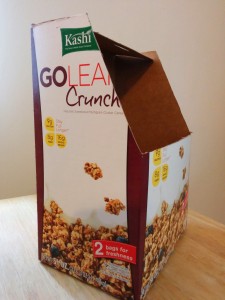 Recycled cereal box
