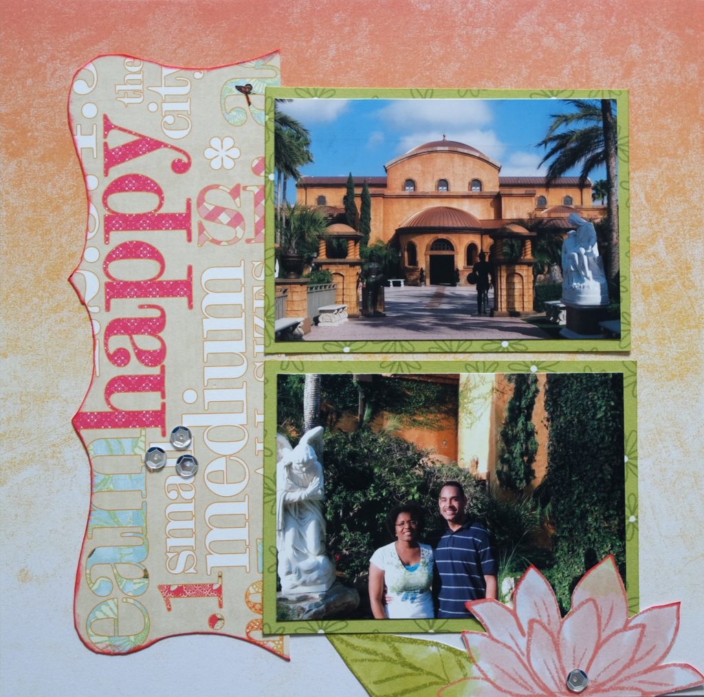 lacynicole holy land experience scrapbook layout